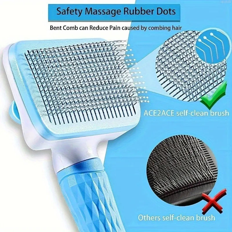 One-Button Pet Deshedding, Detangles & Removes Loose Hair