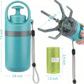 Portable Pooper Scooper No Touch Claw Pickup with Waste Bag