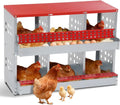 Chicken Nesting Boxes for Chicken Coop, 6 Compartments Wall-mountable.