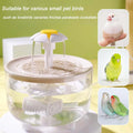 Indoor Bird Bath Fountain Automatic Shower Tub with Filter Pump Accessories Pet