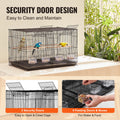 Travel Birdcage with Handle, Perches and Stackable.