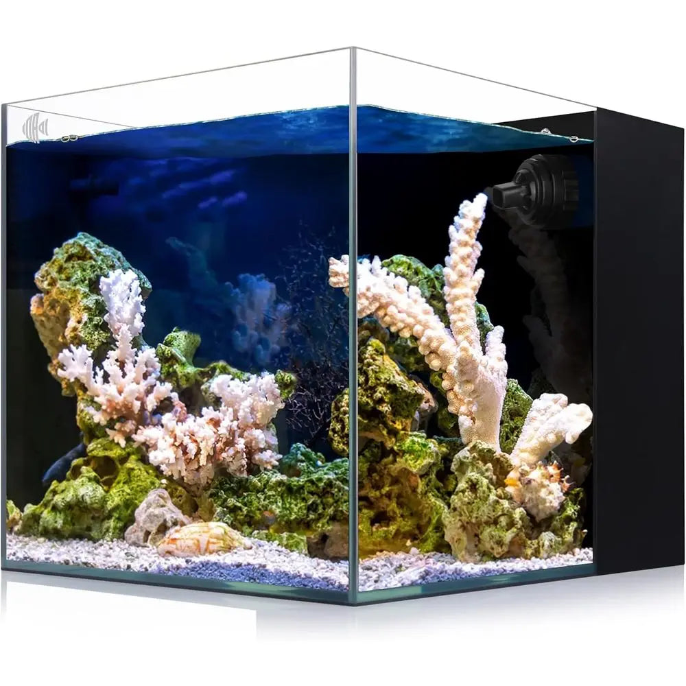 8-Gallon Saltwater Tank with Low Iron Glass, 45° Joints,