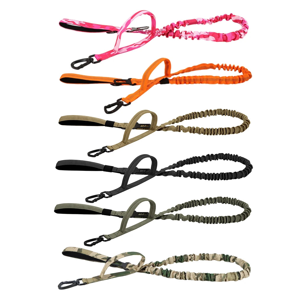 Military Leashes , Adjustable Leash , Quick Release,  Elastic Rope