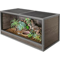 Wooden Reptile Enclosure, Sliding Door & Top Vent, Ideal for Bearded Dragons, Ball Pythons, and Geckos