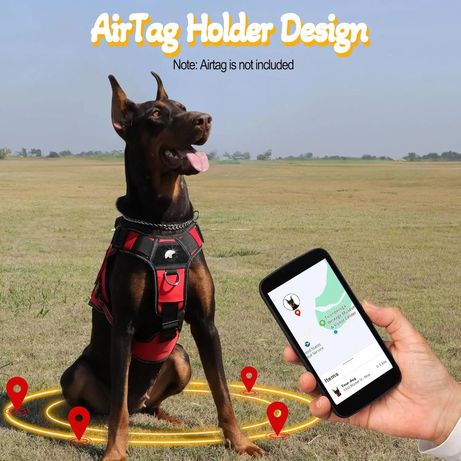 Tactical Dog Harness with Metal Buckles, Reflective No-Pull Vest for Large Medium Dogs,