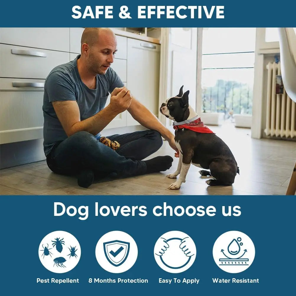 Small Dog Flea & Tick Collar Lasts Up to 8 Months