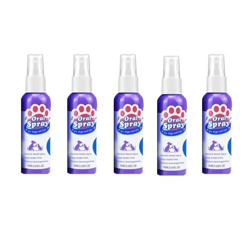Pet Teeth Cleaning Spray ,Oral Care, Removes Tooth Stains.