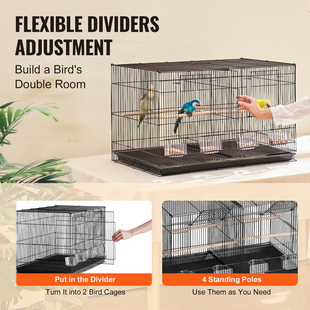 Small Animal Cage for Pet Travel
Handle and Perche