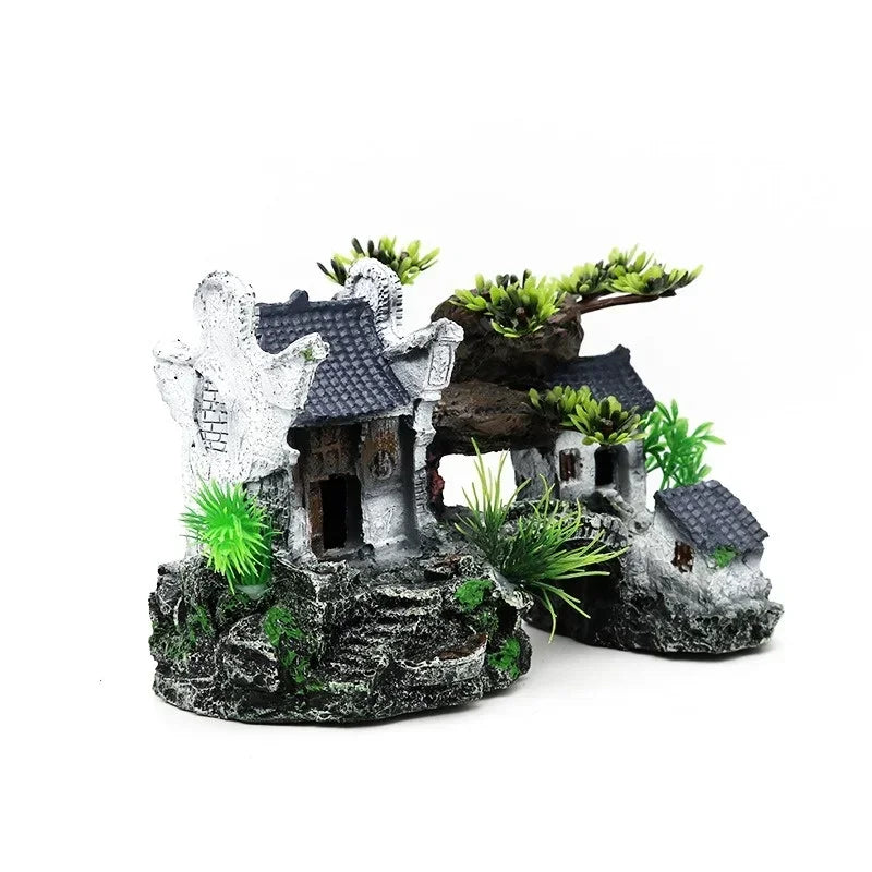 Fish Tank Ornamental Landscape Resine Ornament