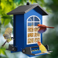 Squirrel Proof Metal Hanging Bird Feeder, Weight-Activated Perches.