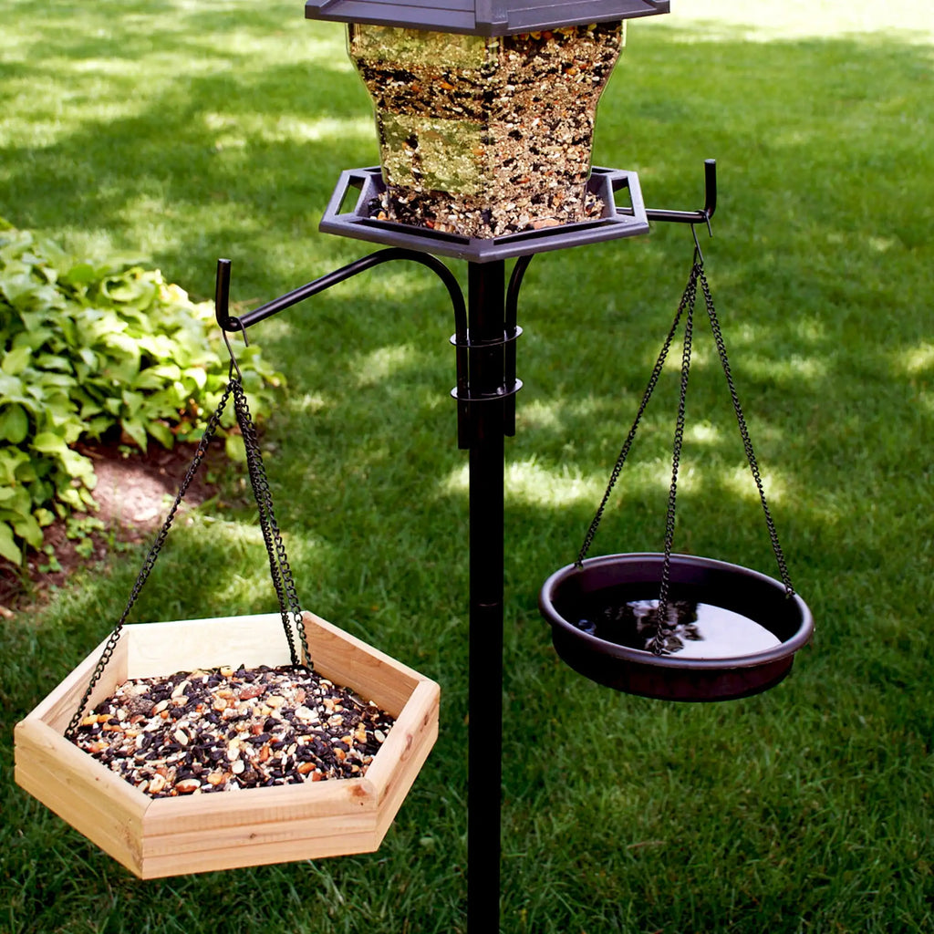 Red Cedar 2 in 1 Wild Bird Bath and Wild Bird Feeder,