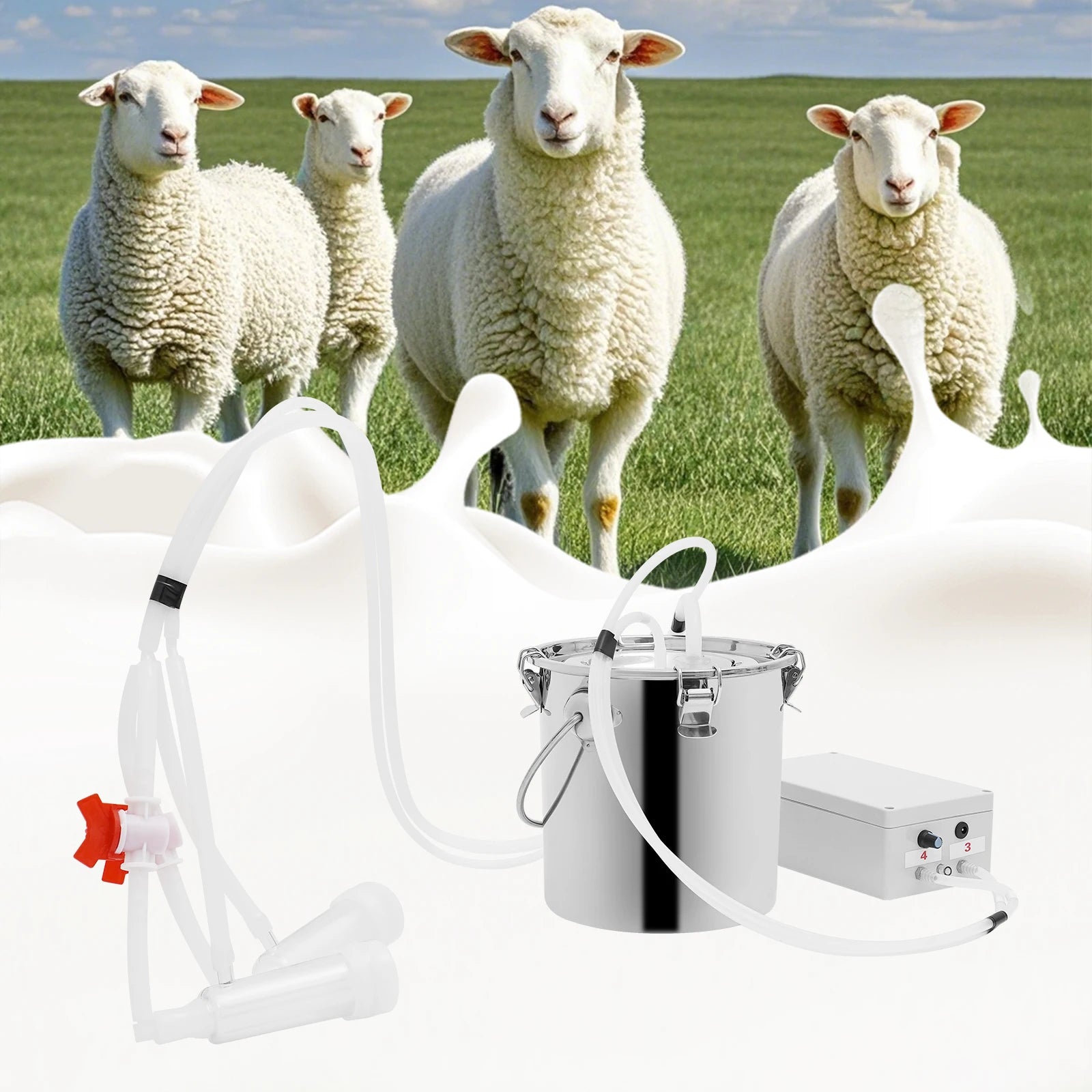 Electric Milking Machine, Speed Pulsating Vacuum Pump