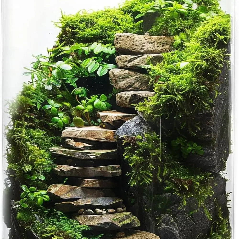 Terrarium with Grow Light - Succulent Moss, Fish Tank, Indoor Plant Growth