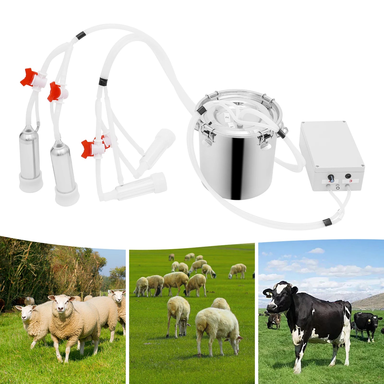Electric Milking Machine, Speed Pulsating Vacuum Pump