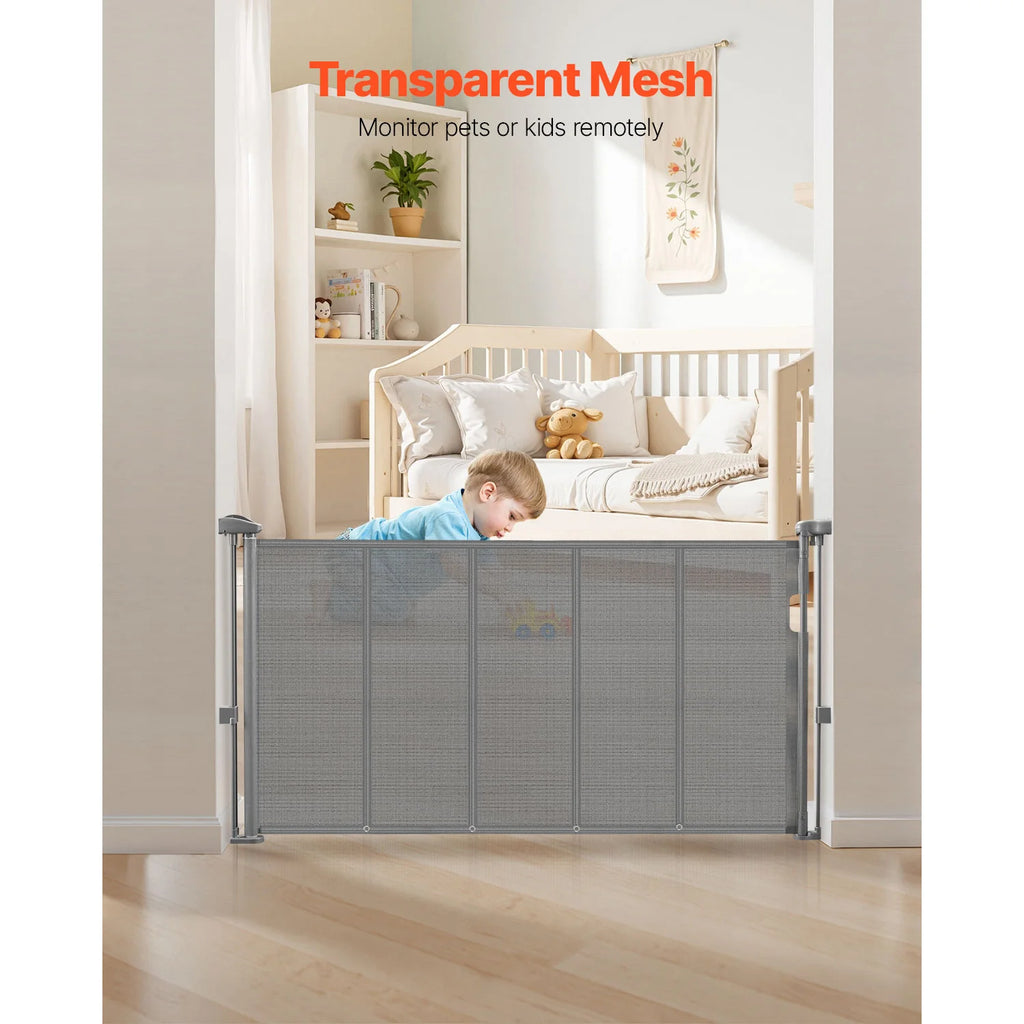Retractable Baby Gate, Extends Wide Retractable Gate.
