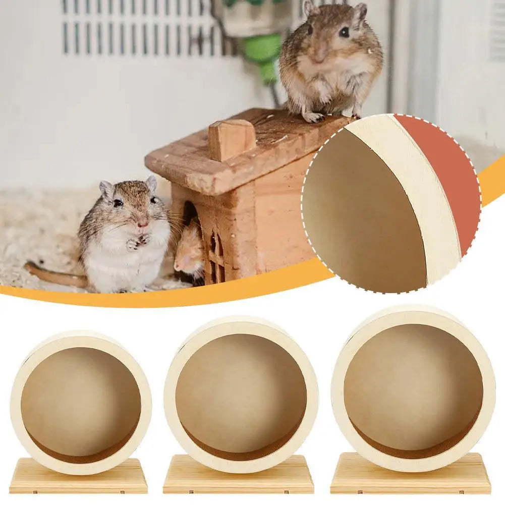 Hamster Running Wheel Golden Bear Mute Wooden