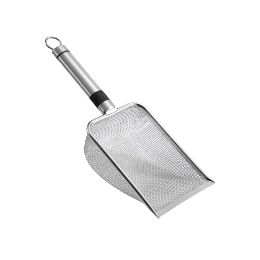 Stainless Steel Cat Litter Scoop – Durable, Easy Clean, Ergonomic Handle.