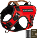 Tactical Dog Harness with Metal Buckles, Reflective No-Pull Vest for Large Medium Dogs,