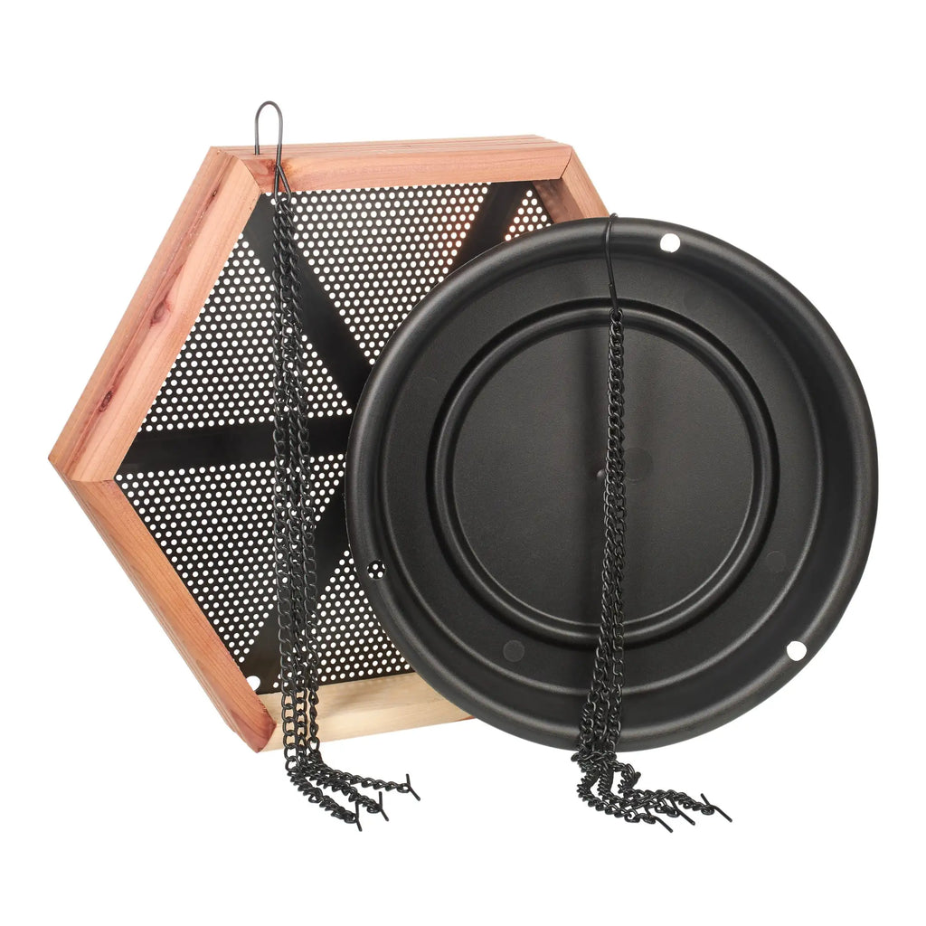 Red Cedar 2 in 1 Wild Bird Bath and Wild Bird Feeder,