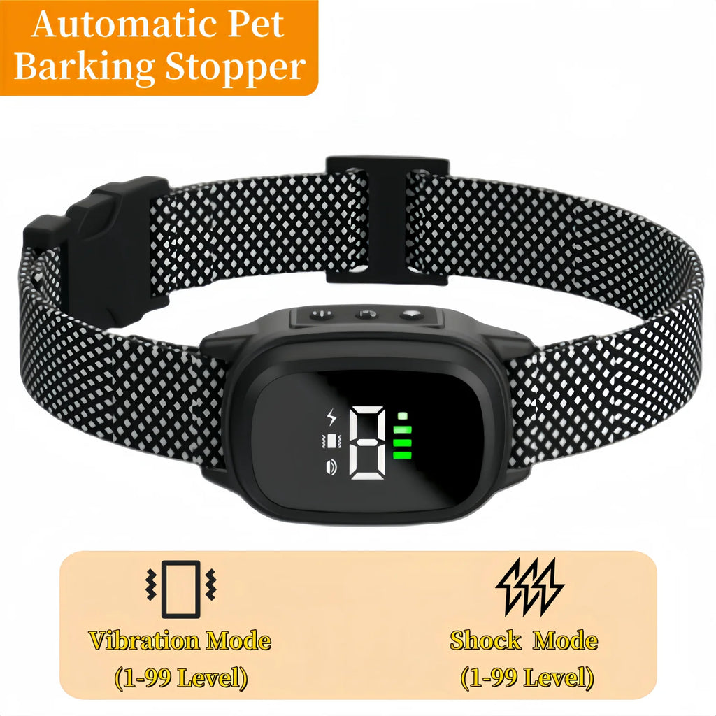 Waterproof, Rechargeable ,Vibration Anti-Bark Collar For Dogs