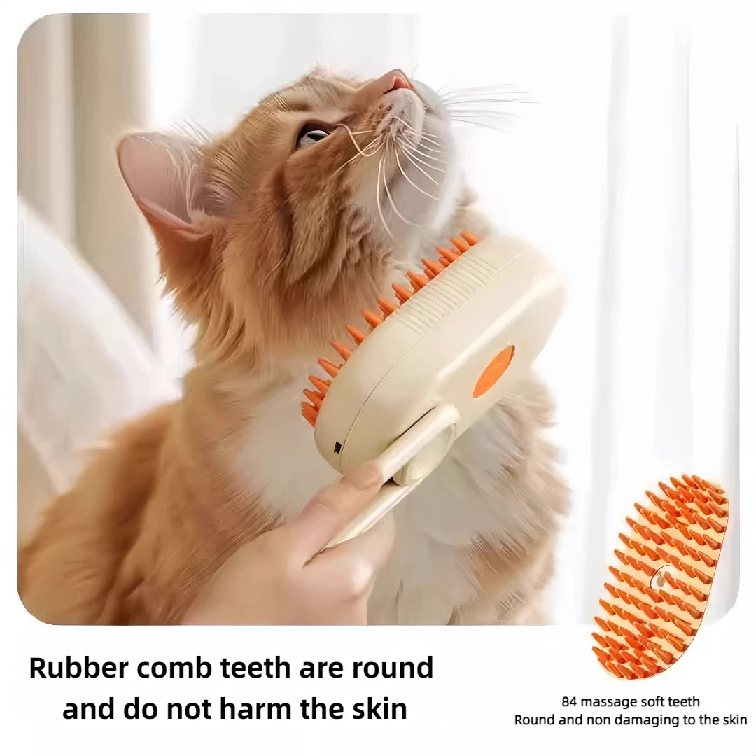 3 In 1 Electric Hair Cleaning Brush, Steam Spray Comb, Massage Supplies.