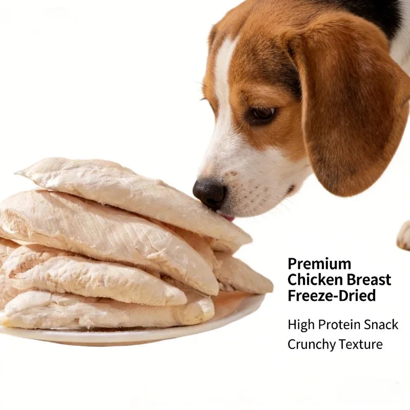 Freeze-Dried Chicken Breast – Dog & Cat Snack, Nutritious & Yummy