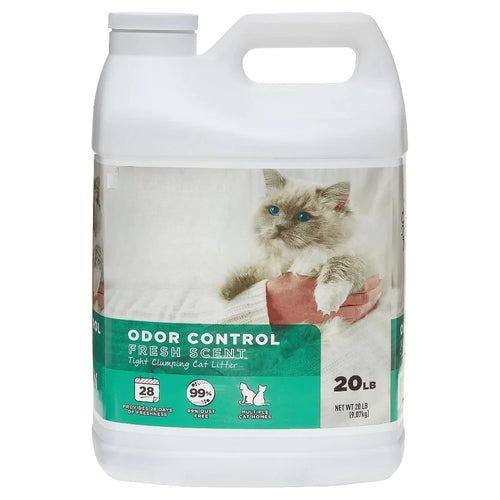 4 Pack Clumping Cat Litter Fresh Scent 20 lbs Jug Unscented