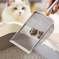 1pcs Stainless Steel Fine Mesh Cat Litter Scoop
