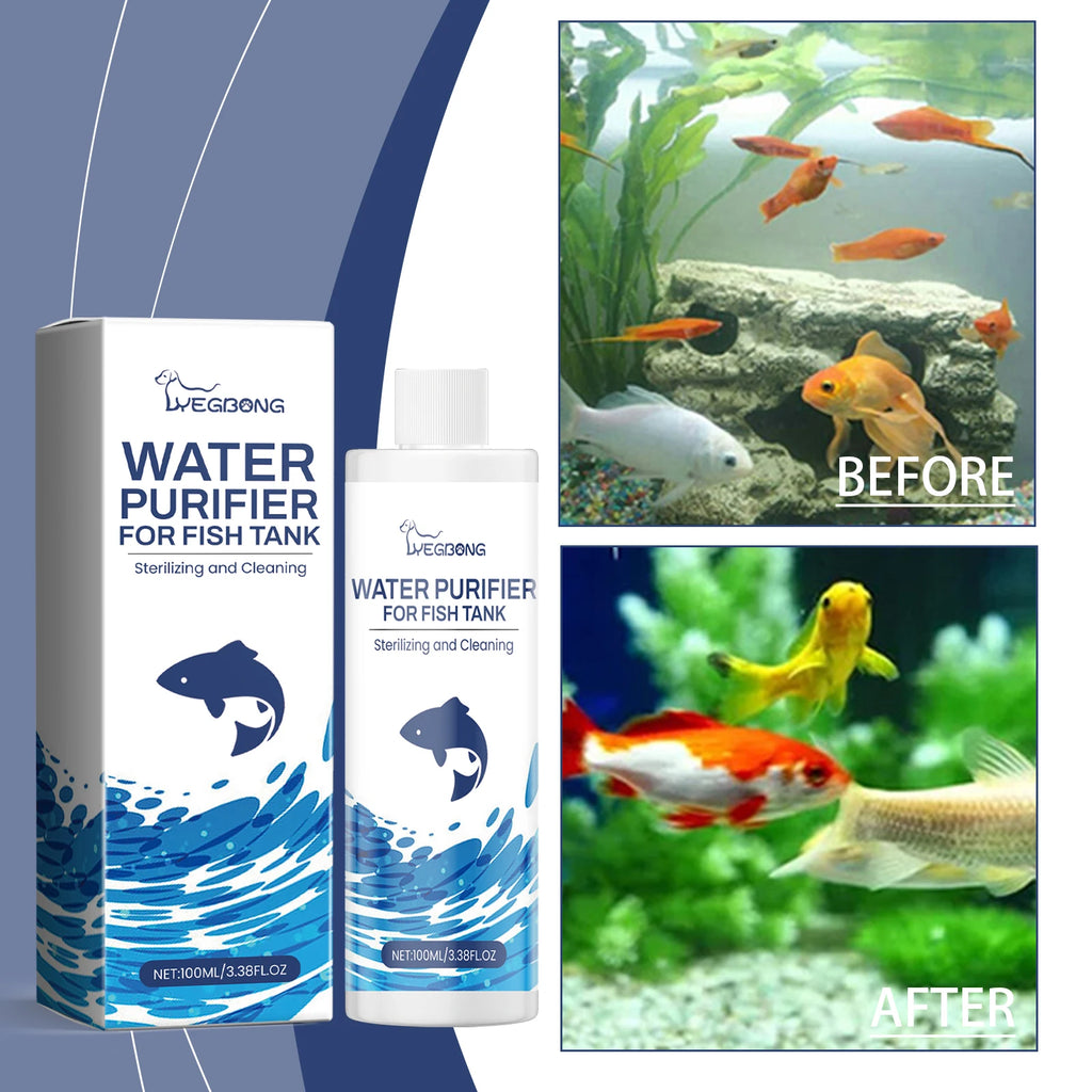 Fish Tank Water Clarifier Aquarium Water, Tank Decontamination Cleaner