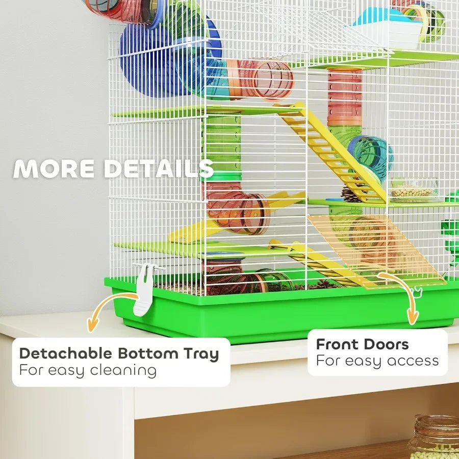 5 Tier Cage with Tubes and Tunnels