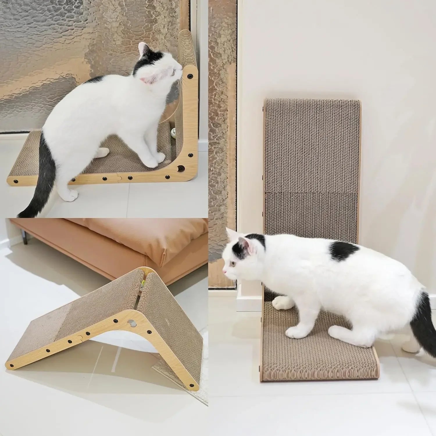 Indoor Cat Scratching Post, Protective Furniture Cardboard Cat Scratching Post
