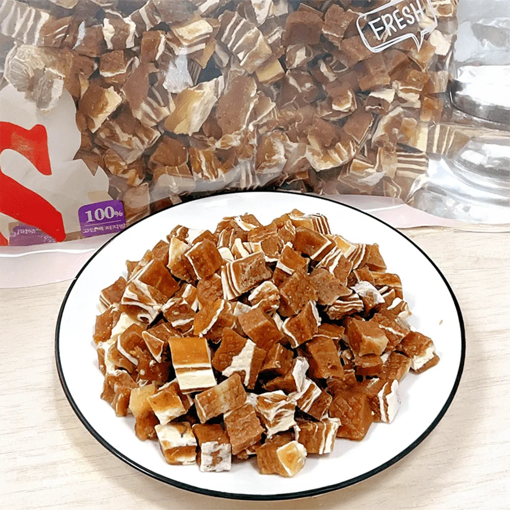 Snowflake Beef/Chicken Cubes/Slices, Chicken Salmon/Pumpkin Slices, All Natural Ingredients,