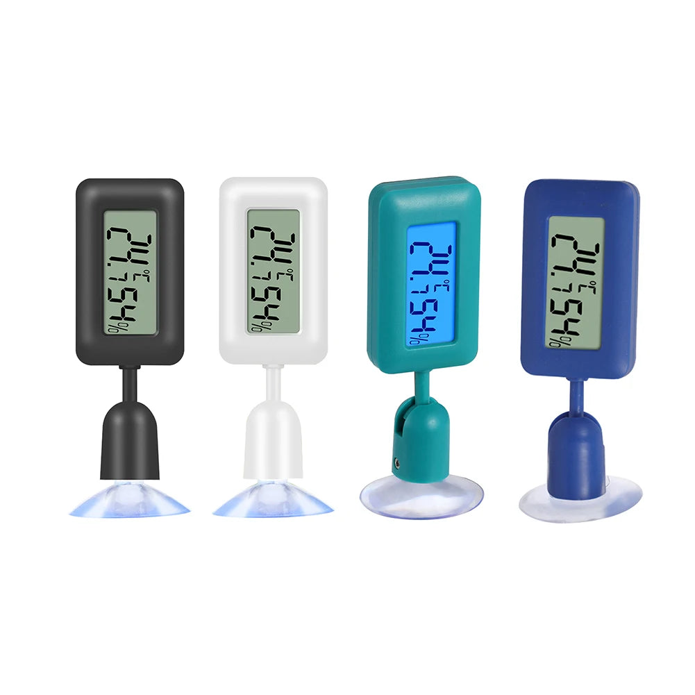 Reptile Thermometer Digital Aquarium Hygro-Therm with Suction Cup