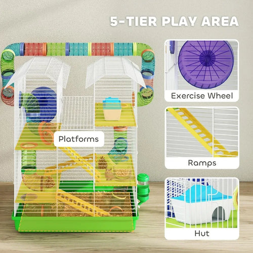 5 Tier Cage with Tubes and Tunnels