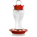 Glass Hummingbird Feeder Bee Resistant Ant Moat Easy Clean Dishwasher Safe