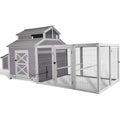 Large Wooden Chicken Coop with Run and Nesting