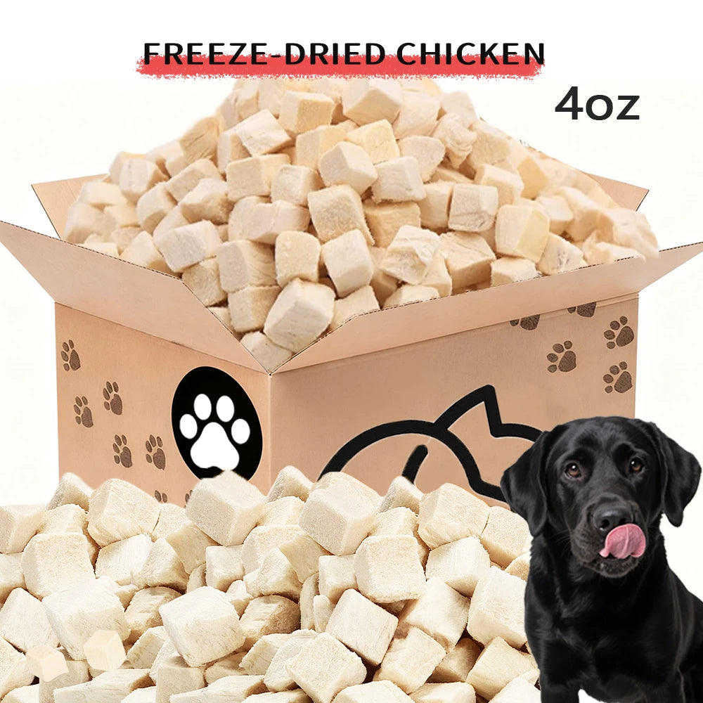 Freeze-Dried Chicken Treats for Dogs & Cats, Natural Training Rewards