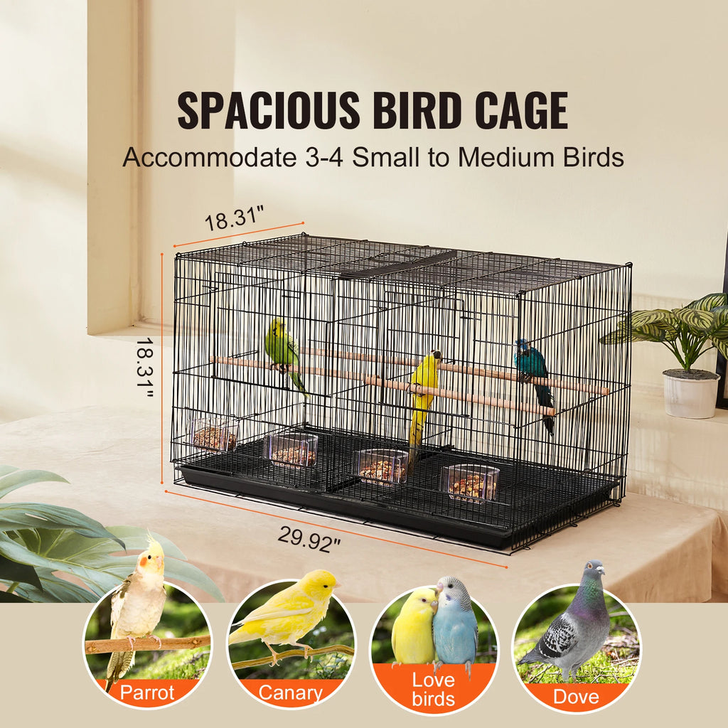Small Animal Cage for Pet Travel
Handle and Perche