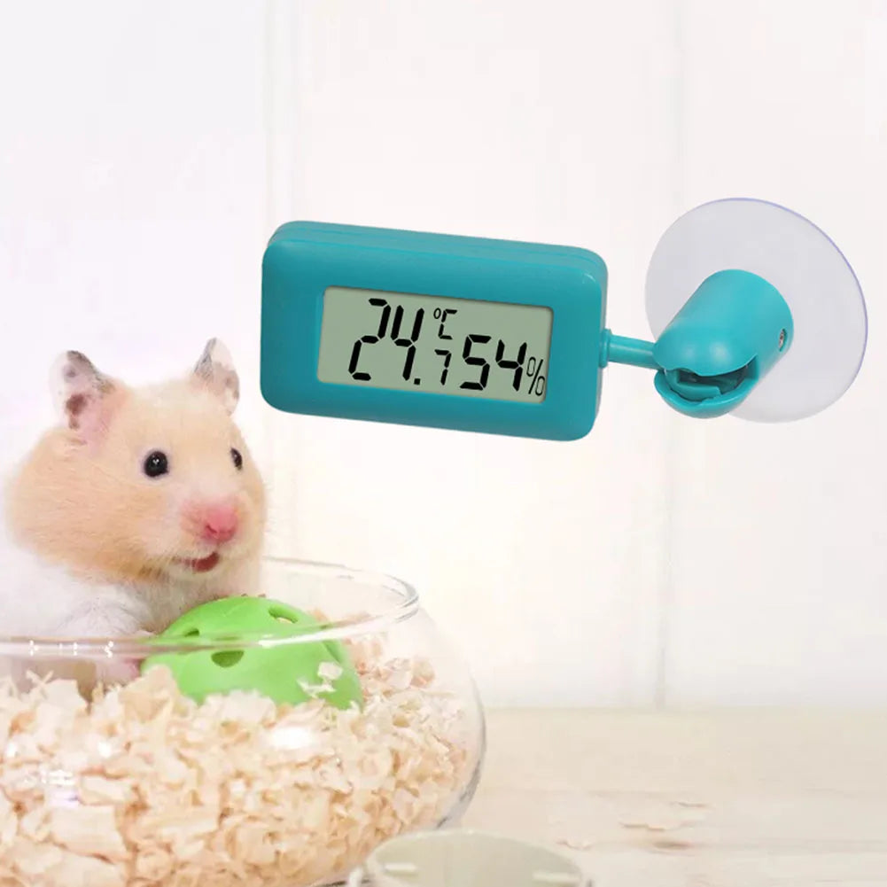 Reptile Thermometer Digital Aquarium Hygro-Therm with Suction Cup