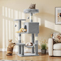 Cat Tree Climbing Tower, Scratching Posts, Stable, House