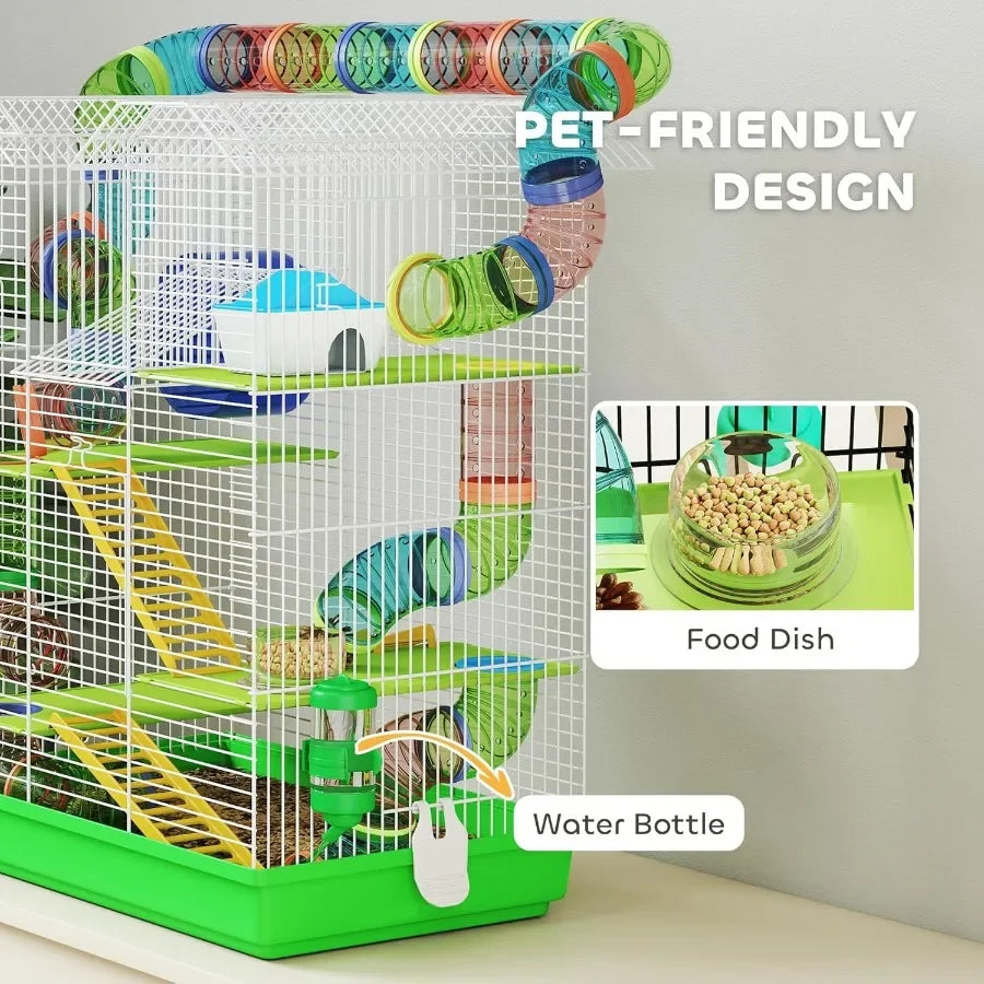 5 Tier Cage with Tubes and Tunnels
